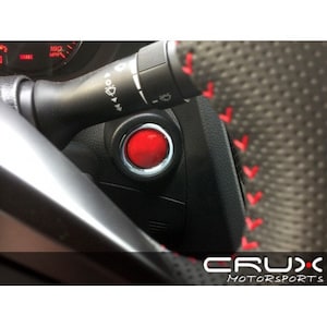 Crux Motorsports Air Release Push Start Button Overlay for 2015-2021 WRX & STi