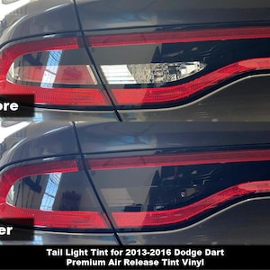 Kit de tinte de luz trasera de Crux Motorsports para 2013 - 2016 Dodge Dart