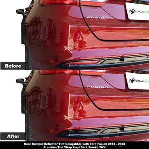 Crux Motorsports Rear Bumper Reflector Tint for 2013 – 2018 Ford Fusion