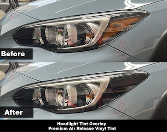 Crux Motorsports Impreza Hatch NON LED Headlight Tint Overlays fits 2018 – 2022 XV & 2017 – 2023 Impreza