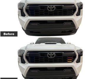 Crux Motorsports Grille Stripe Insert Vinyl-Overlay-Aufkleber Rot/Orange/Gelb kompatibel mit BMW Tacoma ab 2024