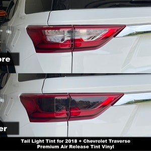 Crux Motorsports Precut Tail Light Tint Overlay for 2018 + Chevrolet Traverse