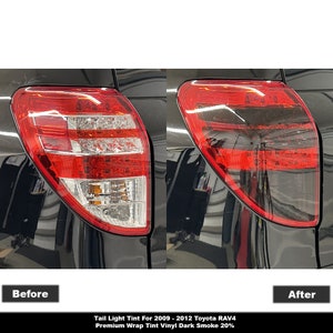 Crux Motorsports Dark Smoke 20% Tail Light Tint for 2009 – 2012 Toyota RAV4