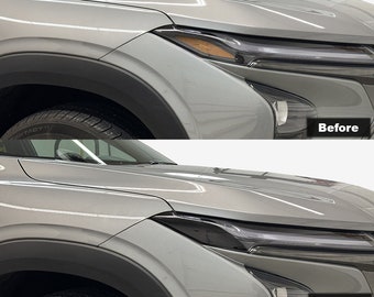 Crux Motorsports Dark Smoke 20% Headlight Tint for 2024 + Chevy Trax