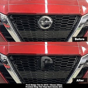 Crux Motorsports Dark Smoke 20% Badge Overlay Tint for 2019+ Nissan Altima