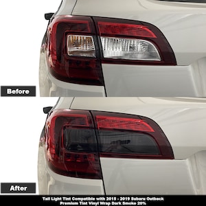 Crux Motorsports voorgesneden achterlicht getint donker rook 20% voor Subaru Outback 2015-2019