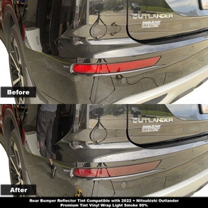 Crux Moto Rear Bumper Reflector Tint Kit for 2022 + Mitsubishi Outlander