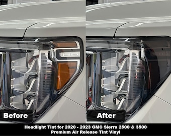 Crux Motorsports Headlight tint for 2020 – 2023 GMC Sierra 2500 & 3500