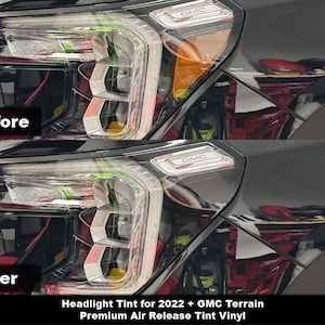 Crux Motorsports Headlight tint for 2022 + GMC Terrain