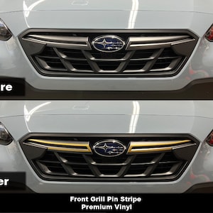 Crux Moto Front Grille Pin Stripe for 2018 - 2022 Subaru XV