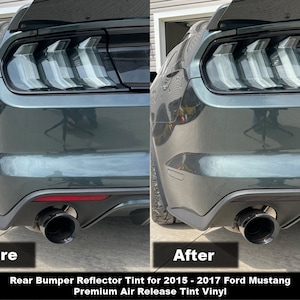 Crux Moto Tail Light Tint Overlay for 2015 - 2017 Ford Mustang