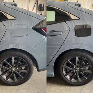 Rivestimento porta carburante pretagliato Crux Motorsports per Honda Civic Hatch 2016-2021