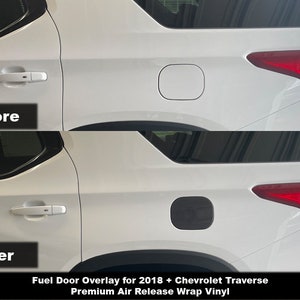 Crux Motorsports Precut Fuel Door Overlay for 2018 + Chevrolet Traverse