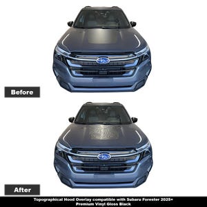 Crux Motorsports Hood Stripe Topographisches Overlay für Subaru Forester 2025 +