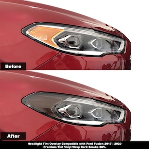 Crux Motorsports Headlight Side Tint for 2017 – 2020 Ford Fusion