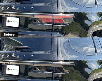 Crux Motorsports Tail Light Tint Overlay Dark Smoke 20% for Jeep Wagoneer 2022 +