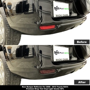 Crux Motorsports Light Smoke 50% Bumper Reflector Tint for 2006 – 2012 Toyota RAV4