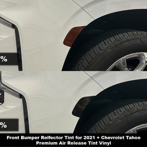 Crux Motorsports Front Bumper Reflector tint para 2021 + Chevrolet Tahoe
