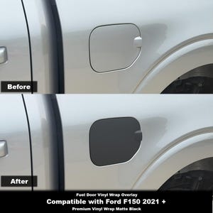 Crux Moto Fuel Door Vinyl Wrap Overlay | Precision Fit compatible with Ford F150 2021 +