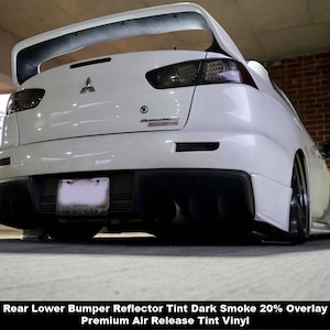 Crux Motorsports Rear Bumper Reflector Tint for 2008 – 2015 Mitsubishi EVO