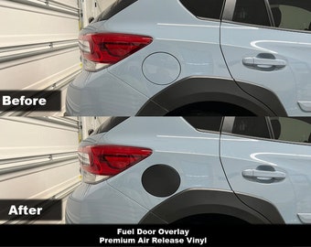 Crux Motorsports Impreza Hatch Fuel Door Overlay fits 2018 – 2022 XV & 2017 – 2023 Impreza