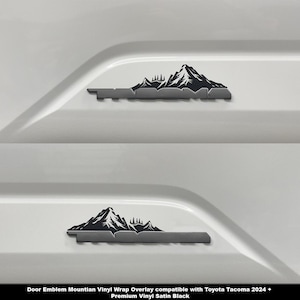 Crux Motorsports Headlight Pin Stripe Vinyl Overlay Decal compatible with Toyota Tacoma 2024+