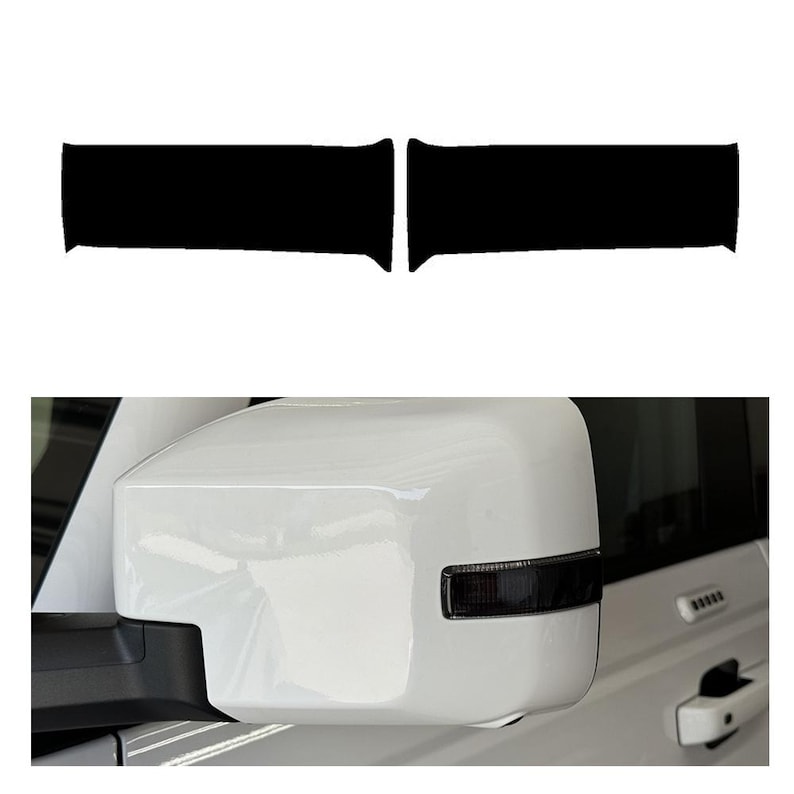Crux Moto Mirror Turn Signal Vinyl Tint Overlay Dark Smoke 20