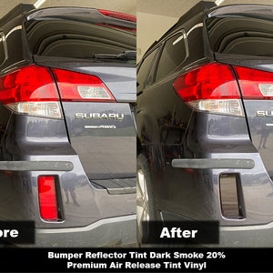 Crux Motorsports Precut Bumper Reflector Tint Dark Smoke 20% for Subaru Outback 2010 - 2014