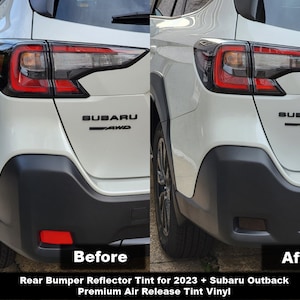 Crux Motorsports Precut Bumper Reflector Tint Dark Smoke 20% for Subaru Outback 2023+