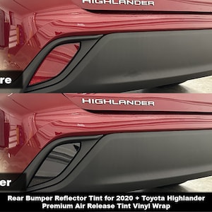 Crux Motorsports Rear Bumper Reflector Tint for 2020 + Toyota Highlander