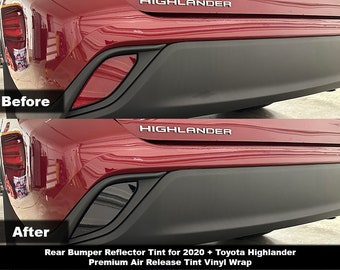 Crux Motorsports Rear Bumper Reflector Tint for 2020 + Toyota Highlander