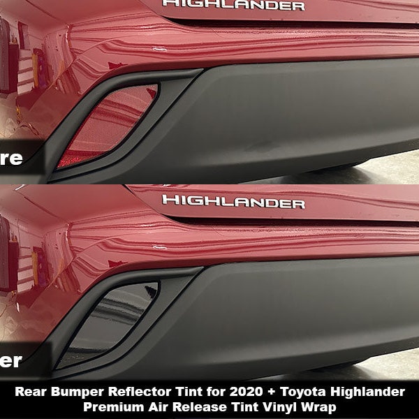 Crux Motorsports Rear Bumper Reflector Tint for 2020 + Toyota Highlander