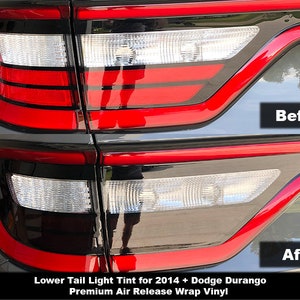 Tinte para luz trasera con liberación de aire Crux Motorsports V2 para Dodge Durango 2014 y posteriores