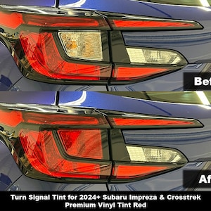 Crux Motorsports RED Turn Signal Tint for 2024 + Subaru Impreza & Crosstrek
