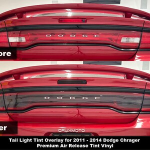 Crux Motorsports Tail Light tint for 2011 – 2014 Dodge Charger