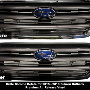 Crux Motorsports Grille Chrome Delete Kit for 2015 – 2017 Subaru Outback