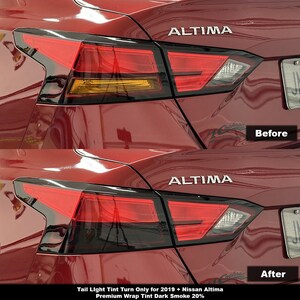 Crux Motorsports Dark Smoke 20% Tail Light Tint for 2019+ Nissan Altima