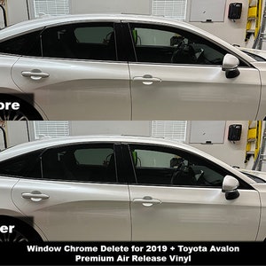Crux Motorsports Window Chrome Delete Kit for 2019 + Toyota Avalon