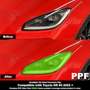 Crux Moto Scheinwerfer Vinyl Overlay - Lackschutzfolie | Präzisions-Passend für Toyota GR86 2022+