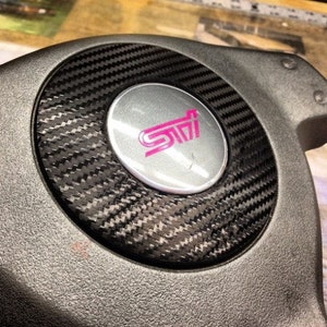 Crux Motorsports Air Release Steering Wheel Overlay for 2004 - 2007 STi