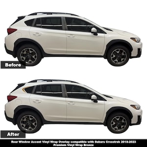 Crux Motorsports Window Accent Vinyl Wrap Compatible with Subaru Crosstrek 2018 – 2023