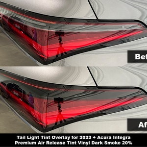 Crux Motorsports Dark Smoke 20% tinte de luz trasera para 2023 + Acura Integra