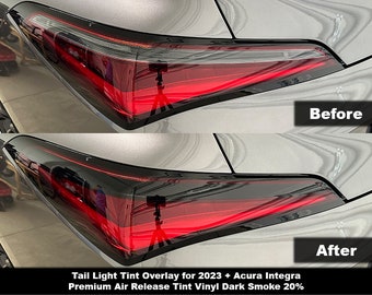 Crux Motorsports Dark Smoke 20% Tail Light Tint for 2023 + Acura Integra