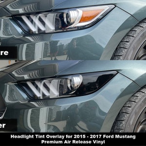Crux Moto Koplamp Tint Overlay voor 2015 - 2017 Ford Mustang