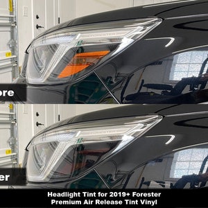 Crux Motorsports Precut Headlight Tint Kit for 2019 - 2021 Subaru Forester