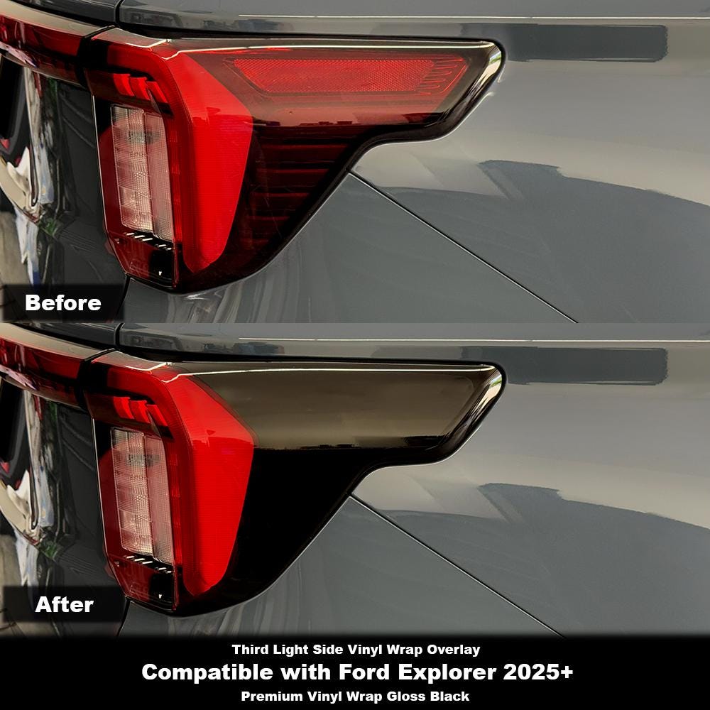 Crux Moto Tail Light Side Pillar Vinyl Wrap Overlay | Precision