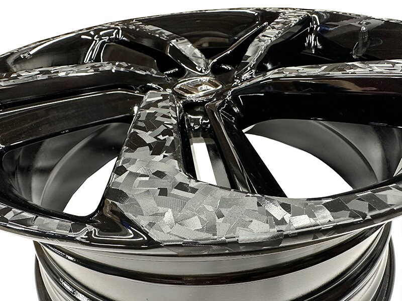 Crux Motorsports Forged Carbon Confetti Wheel Overlays for 2018