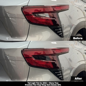 Crux Motorsports Dark Smoke 20% Tail Light Tint for 2024 + Chevy Trax