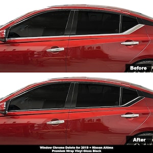 Crux Motorsports Window Chrome Delete Overlay for 2019 + Nissan Altima