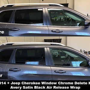Crux Motorsports Precut Window Chrome Delete Kit for 2014 - 2018 Jeep Cherokee
